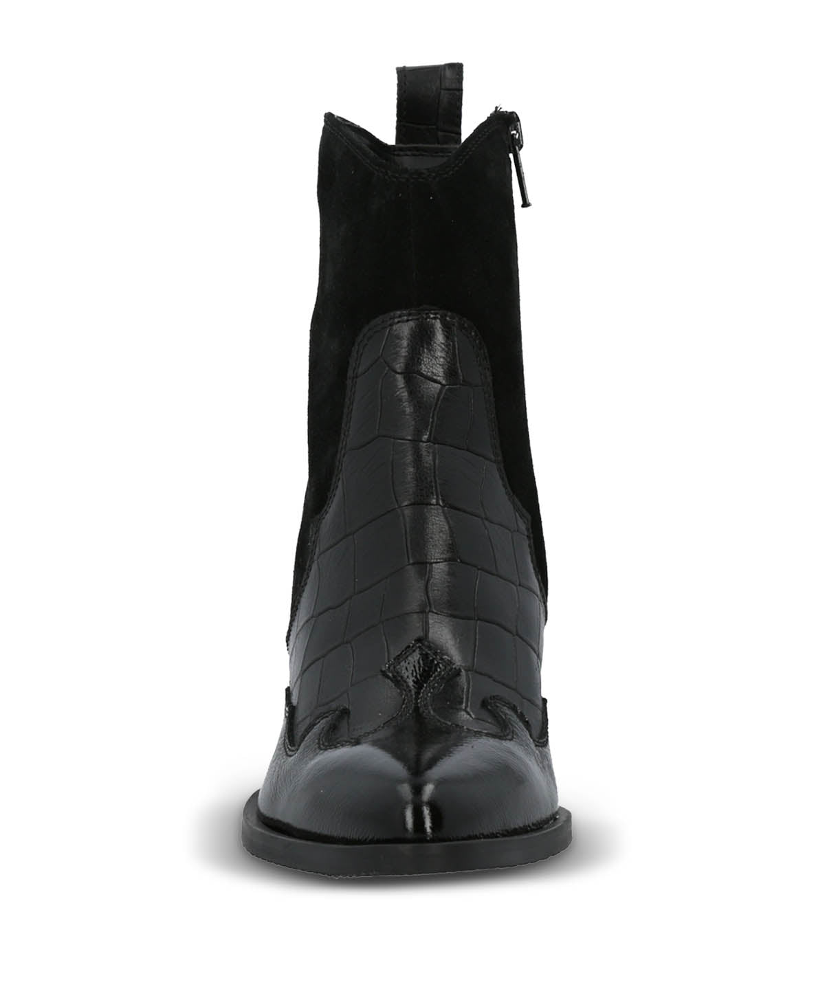 Botin Cuero Italiano Mujer Cassaandra Negro Hush Puppies