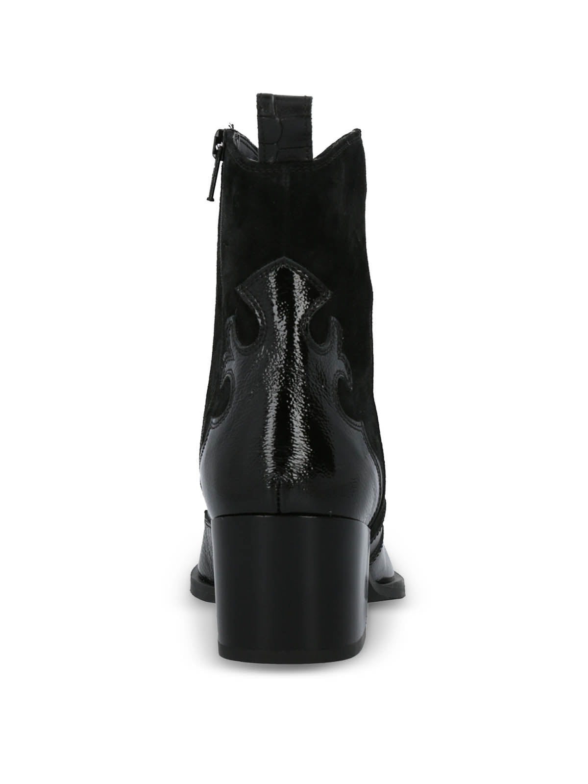 Botin Cuero Italiano Mujer Cassaandra Negro Hush Puppies