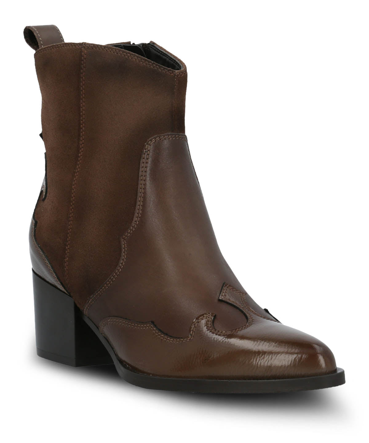 Botin Italiano Cuero Mujer Cassaandra Café Hush Puppies
