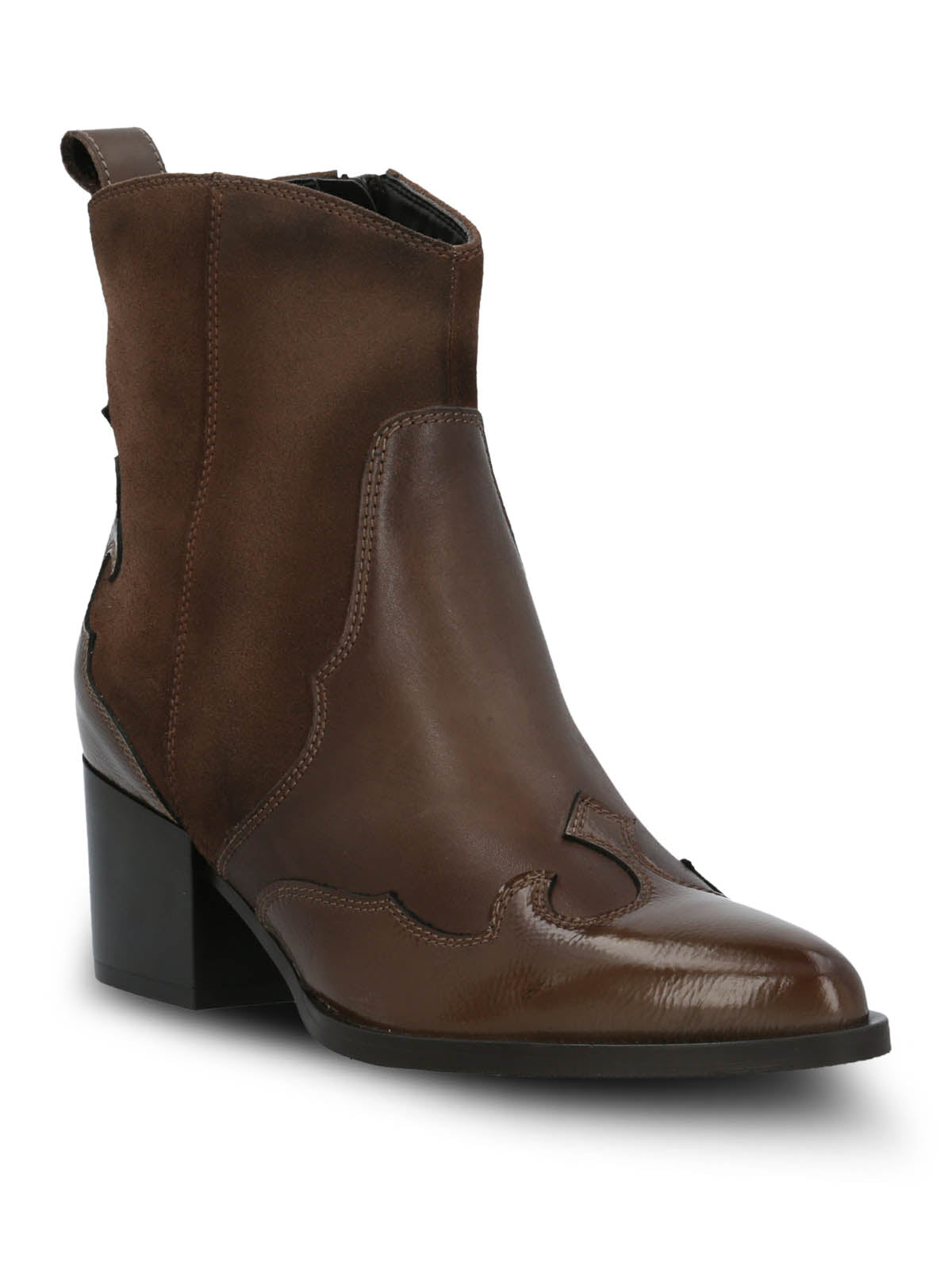 Botin Italiano Cuero Mujer Cassaandra Café Hush Puppies