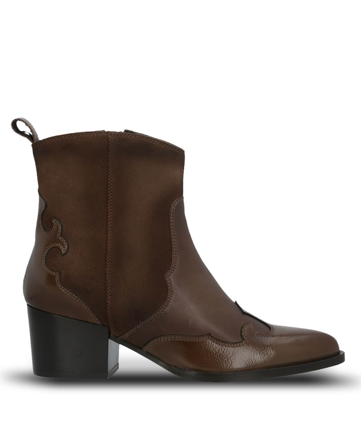 Botin Italiano Cuero Mujer Cassaandra Café Hush Puppies