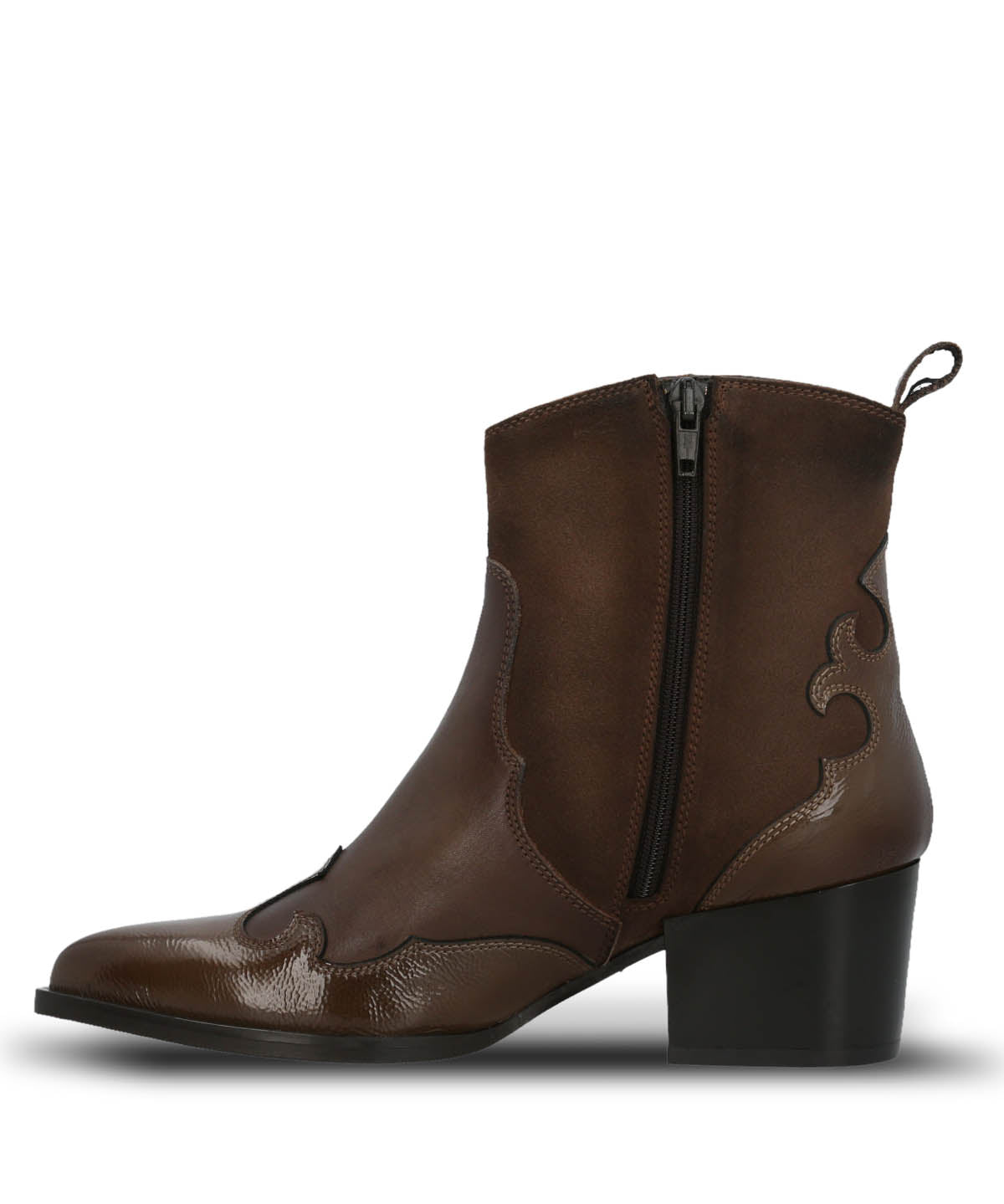 Botin Italiano Cuero Mujer Cassaandra Café Hush Puppies