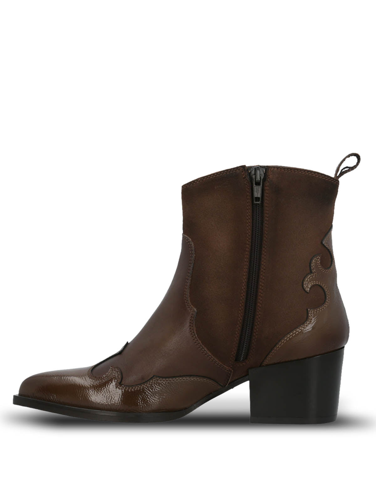 Botin Italiano Cuero Mujer Cassaandra Café Hush Puppies