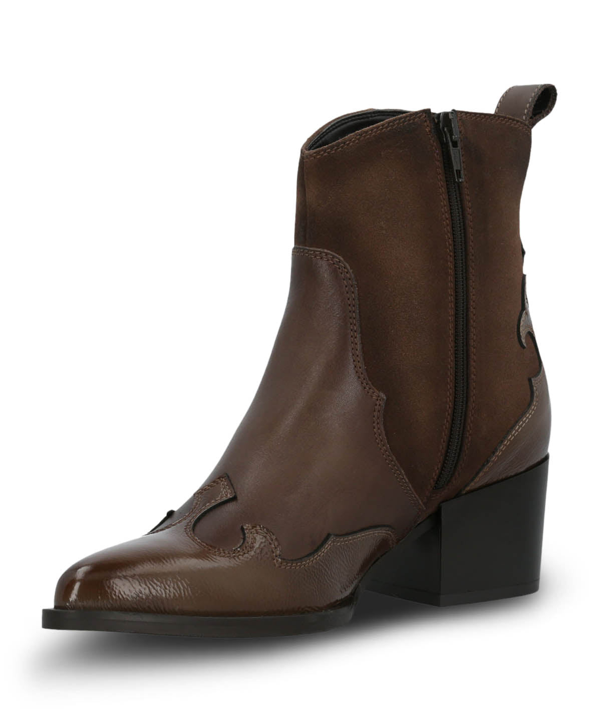 Botin Italiano Cuero Mujer Cassaandra Café Hush Puppies
