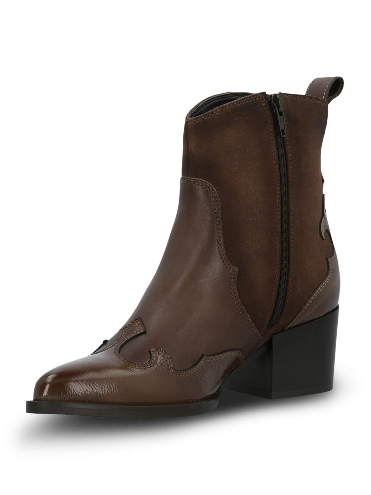 Botin Italiano Cuero Mujer Cassaandra Café Hush Puppies