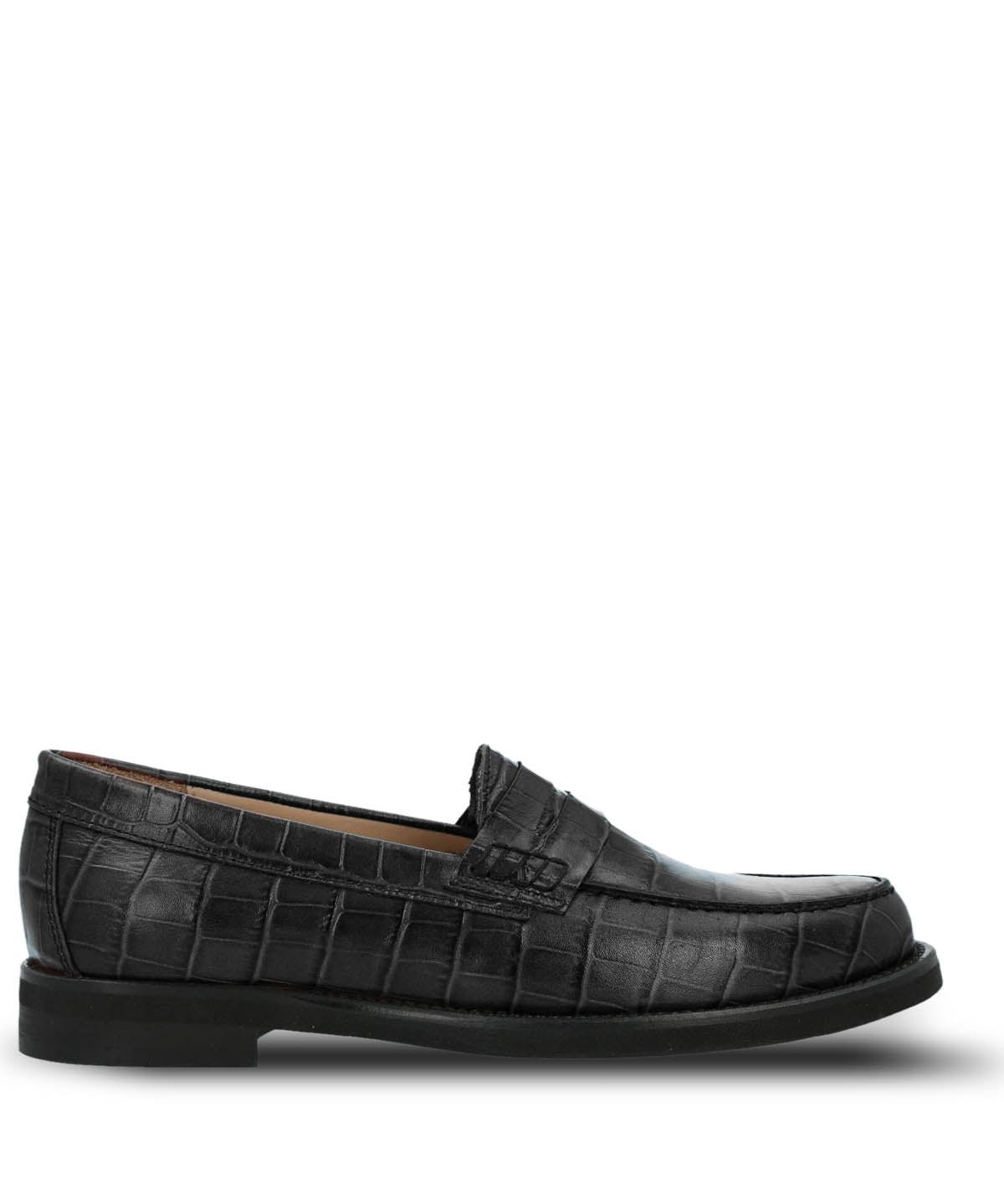 Mocasin Cuero Mujer Uma Negro Hush Puppies