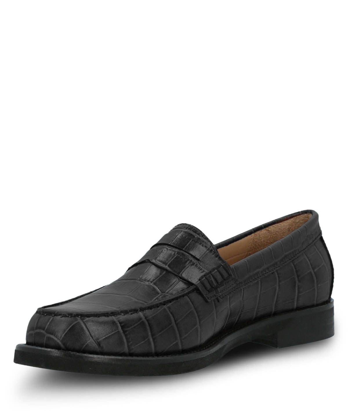 Mocasin Cuero Mujer Uma Negro Hush Puppies