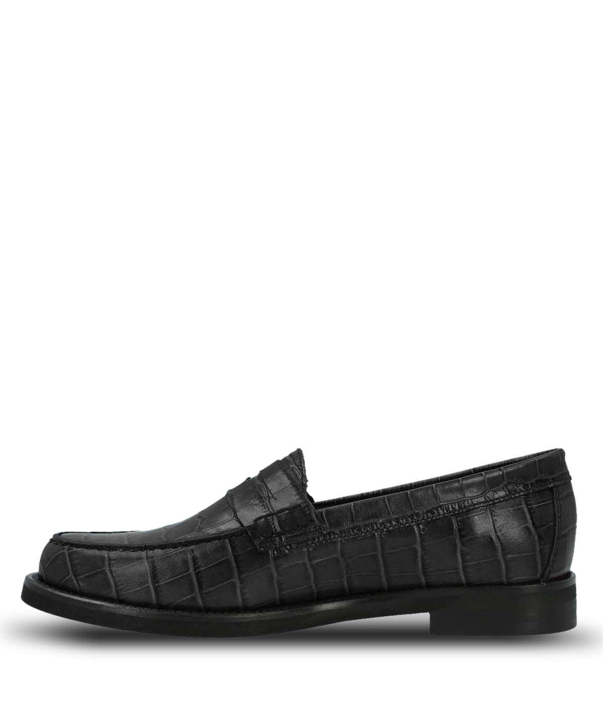 Mocasin Cuero Mujer Uma Negro Hush Puppies