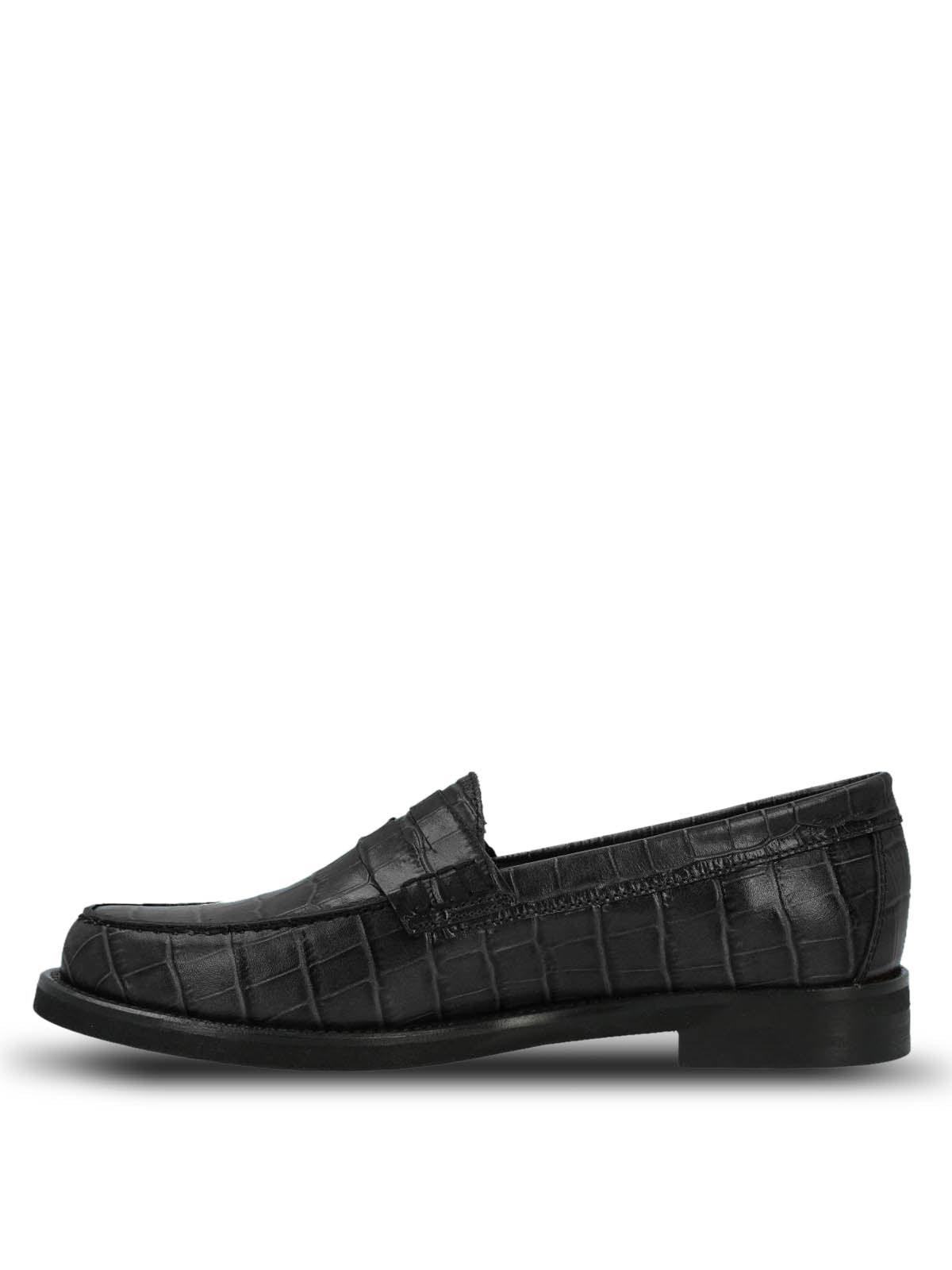 Mocasin Cuero Mujer Uma Negro Hush Puppies
