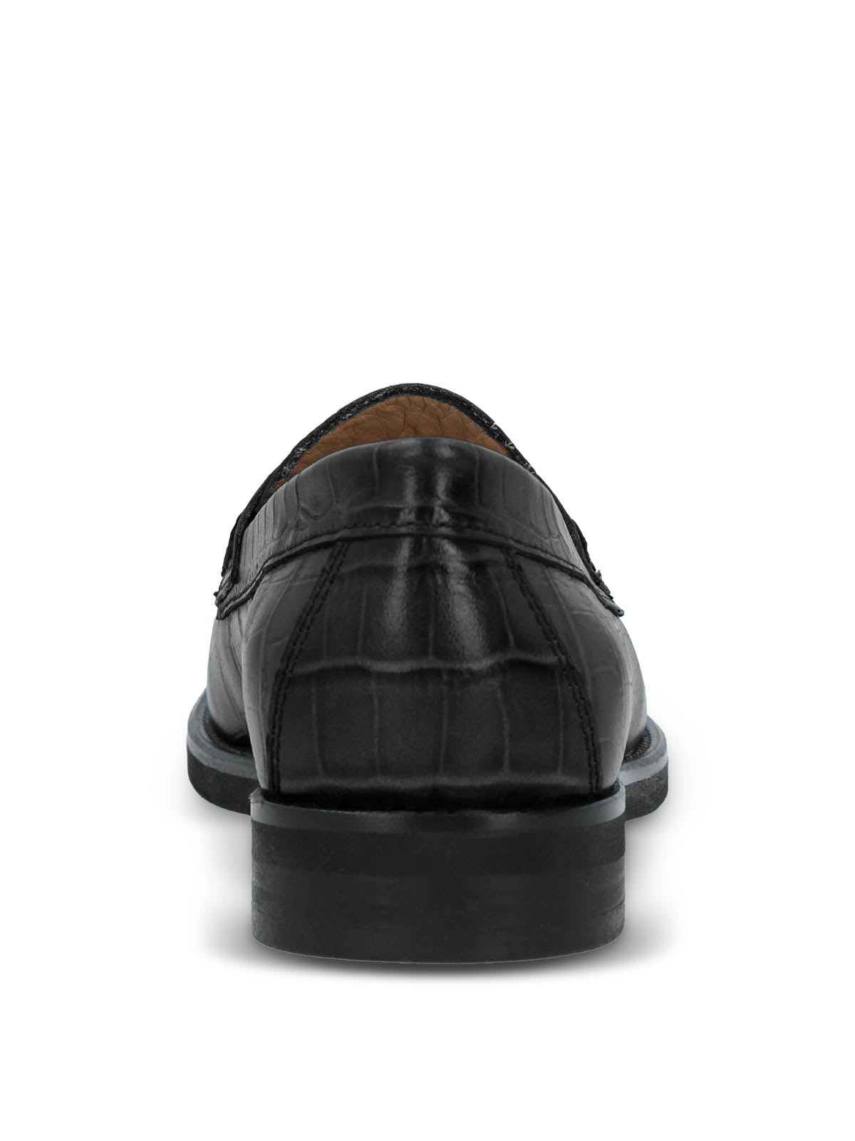 Mocasin Cuero Mujer Uma Negro Hush Puppies