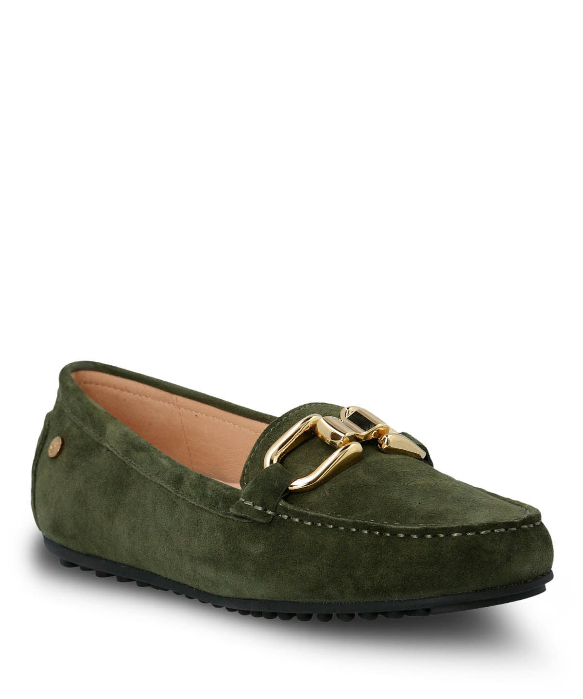 Mocasin Cuero Mujer Beth Verde Hush Puppies