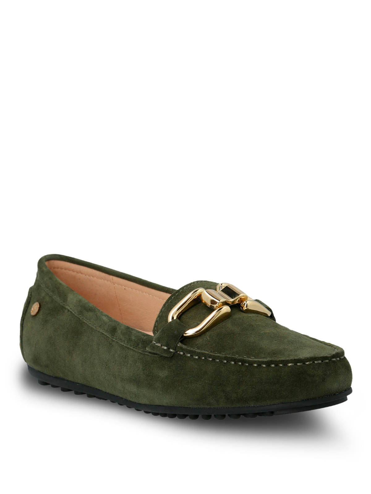 Mocasin Cuero Mujer Beth Verde Hush Puppies