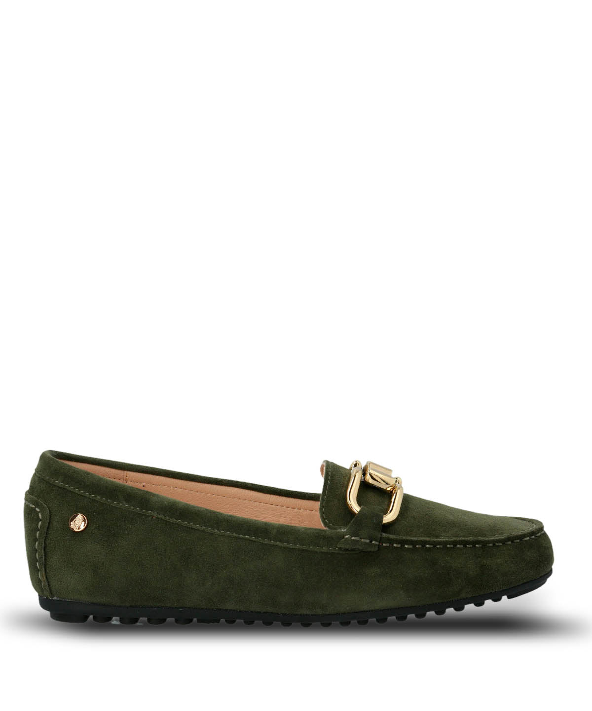 Mocasin Cuero Mujer Beth Verde Hush Puppies