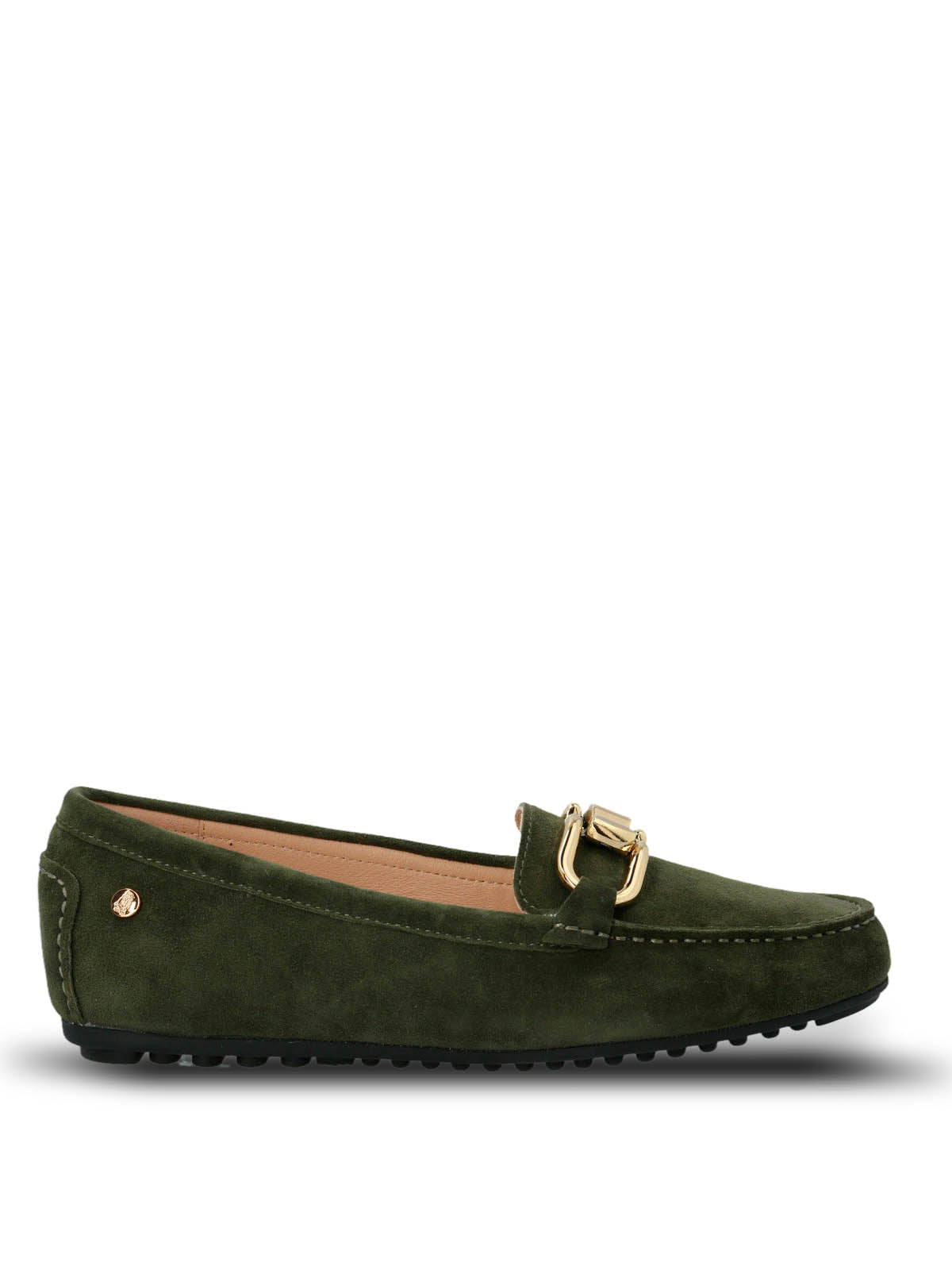 Mocasin Cuero Mujer Beth Verde Hush Puppies