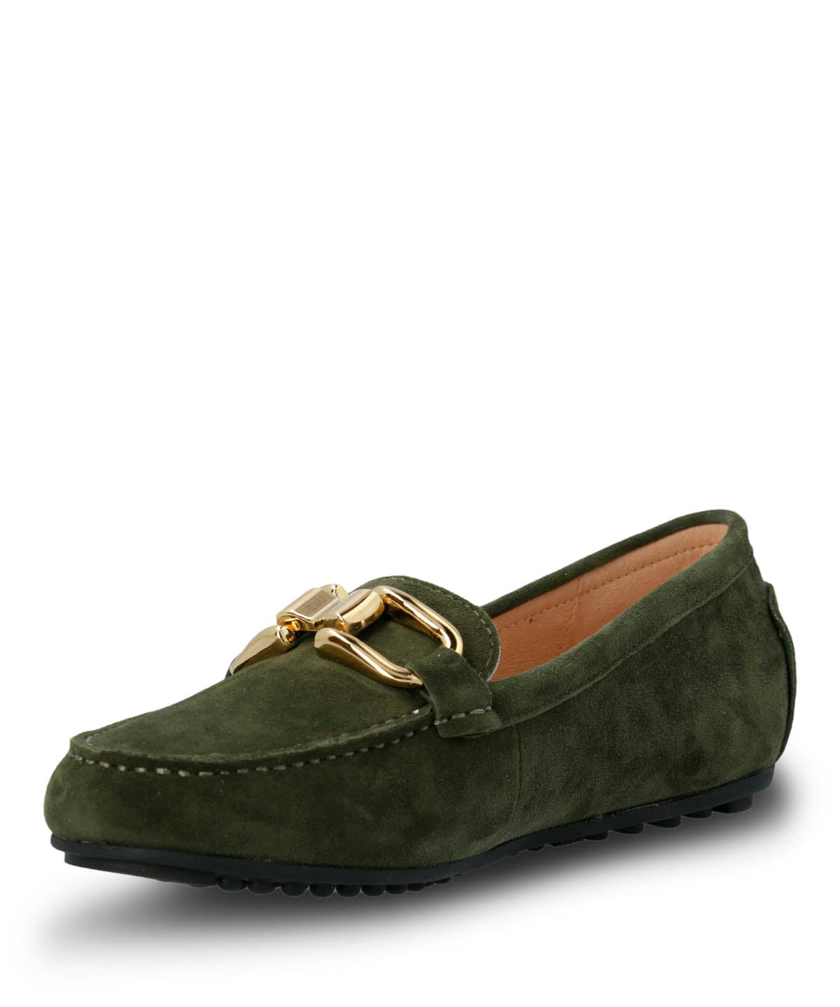 Mocasin Cuero Mujer Beth Verde Hush Puppies