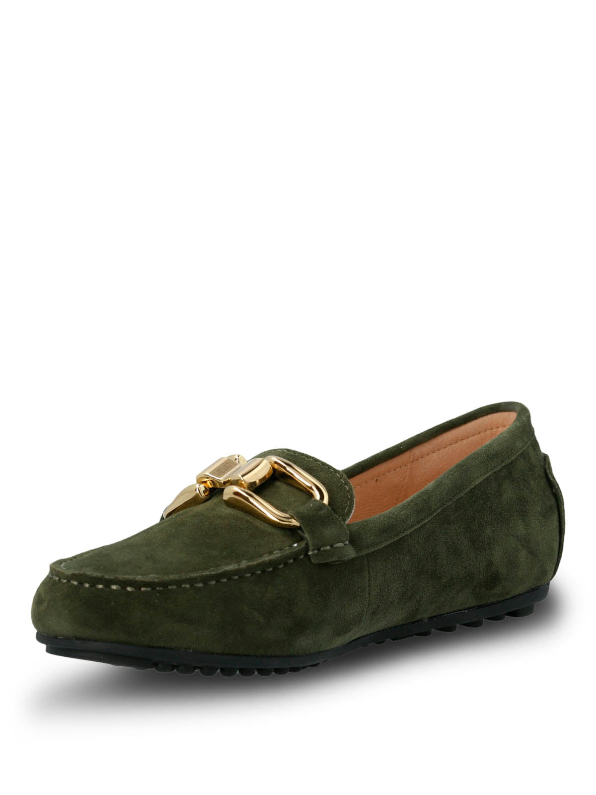 Mocasin Cuero Mujer Beth Verde Hush Puppies