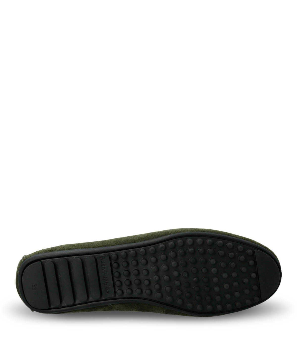 Mocasin Cuero Mujer Beth Verde Hush Puppies