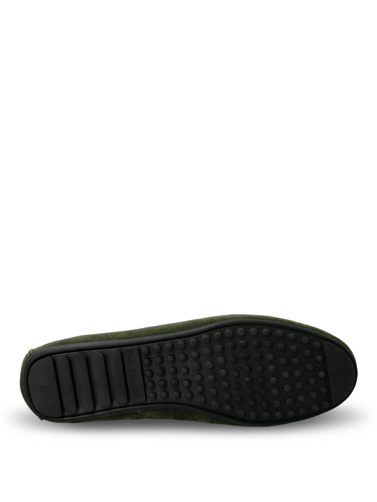 Mocasin Cuero Mujer Beth Verde Hush Puppies