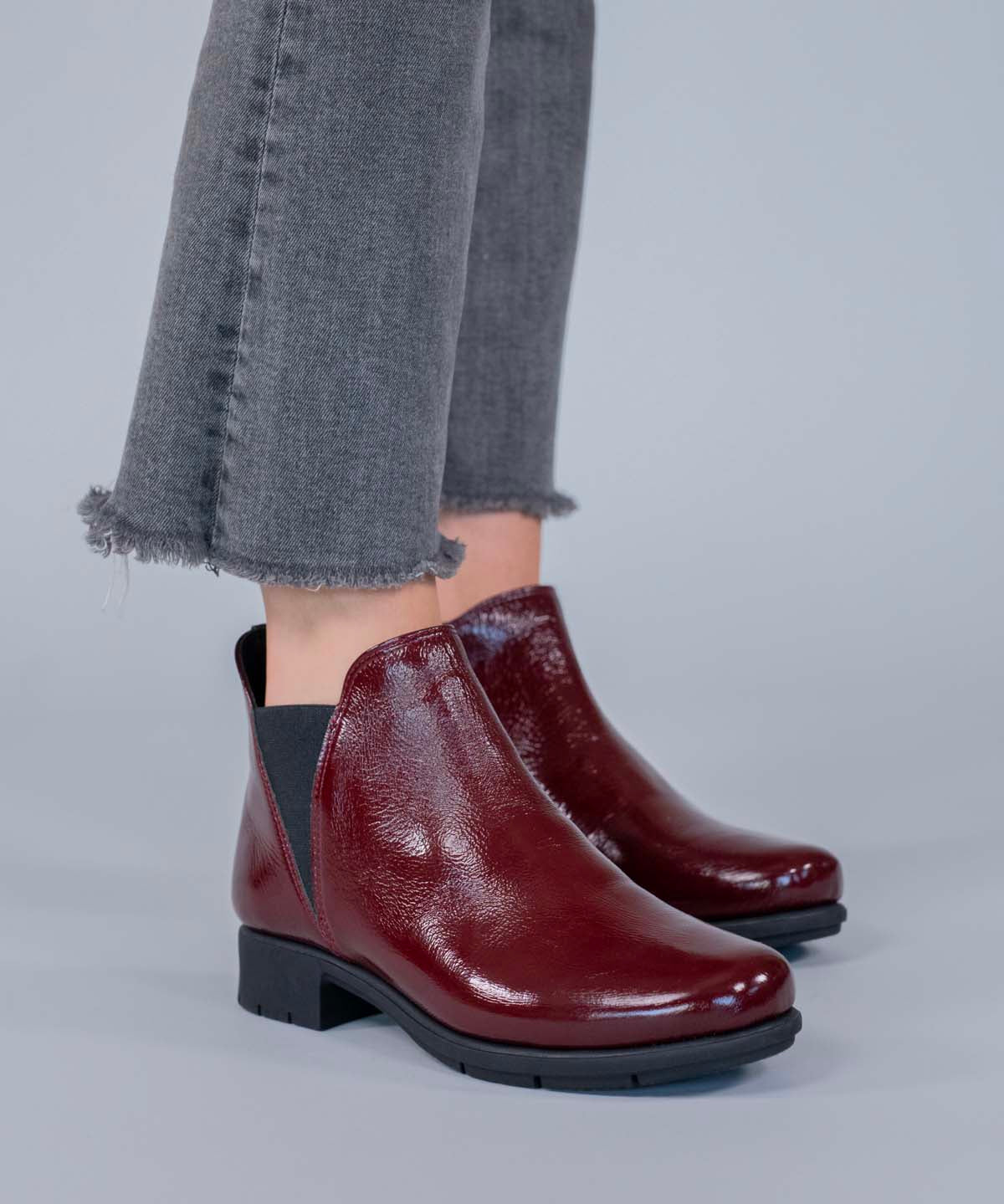 Botin Cuero Mujer Maverick Rojo Hush Puppies