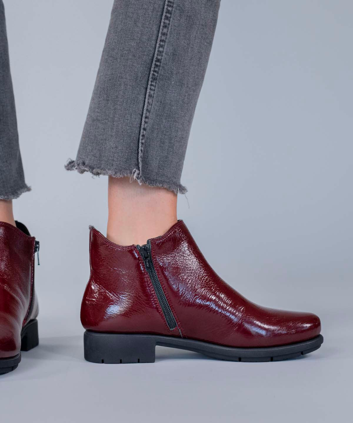 Botin Cuero Mujer Maverick Rojo Hush Puppies