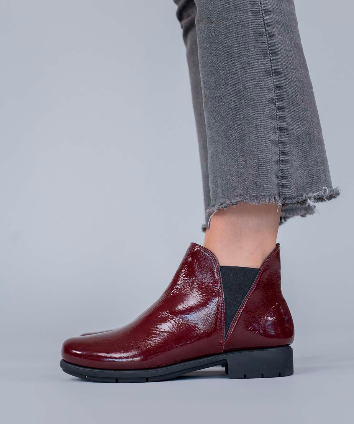 Botin Cuero Mujer Maverick Rojo Hush Puppies