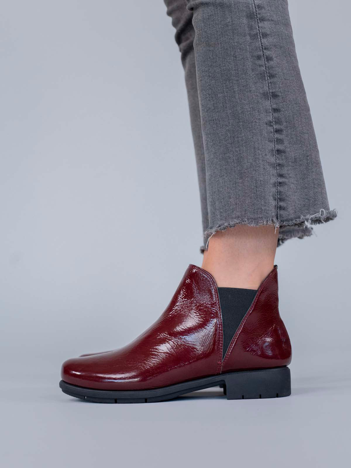 Botin Cuero Mujer Maverick Rojo Hush Puppies