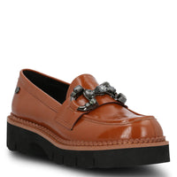 Mocasin Cuero Mujer Salone Café Hush Puppies