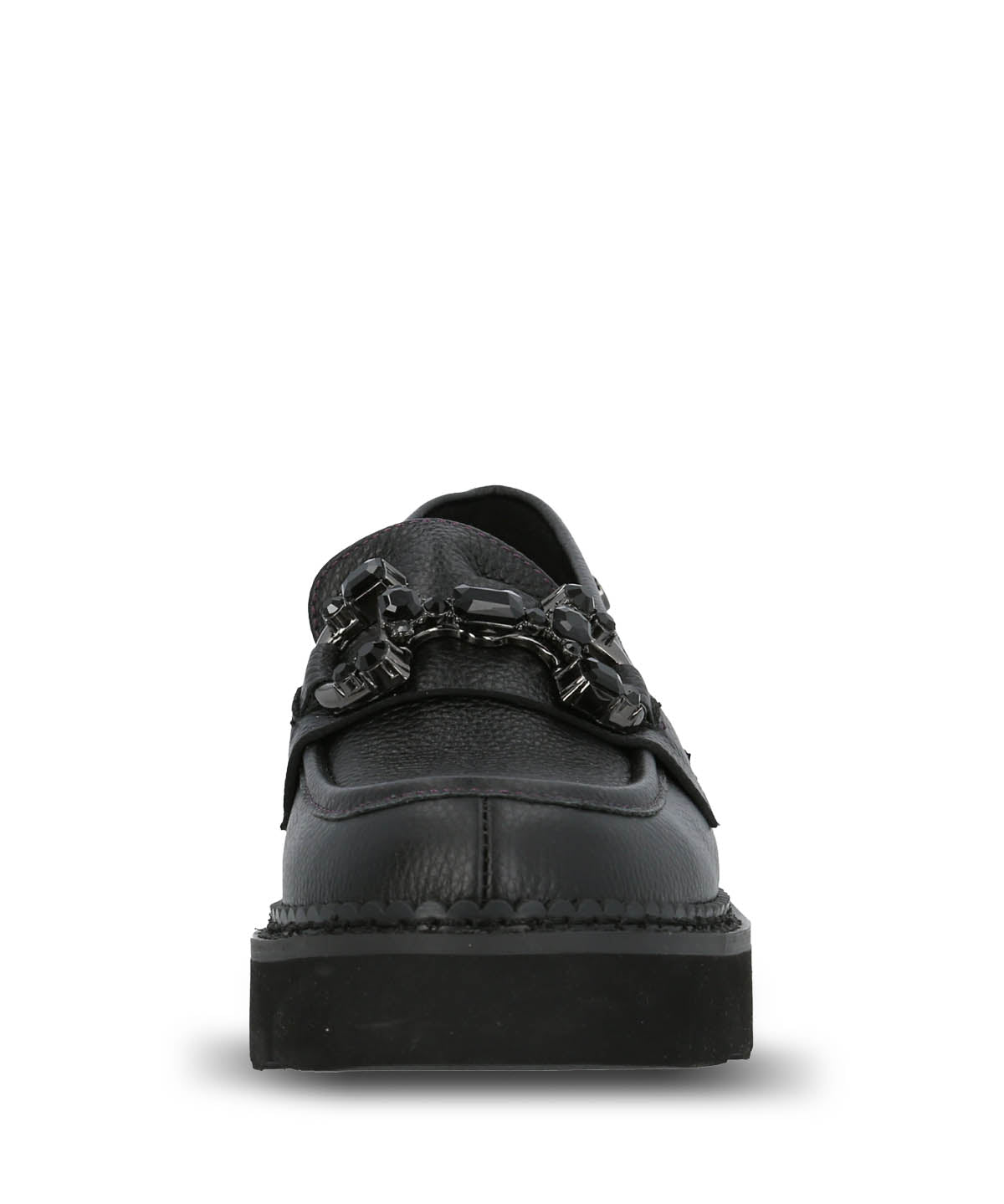 Mocasin Cuero Mujer Salone Negro Hush Puppies