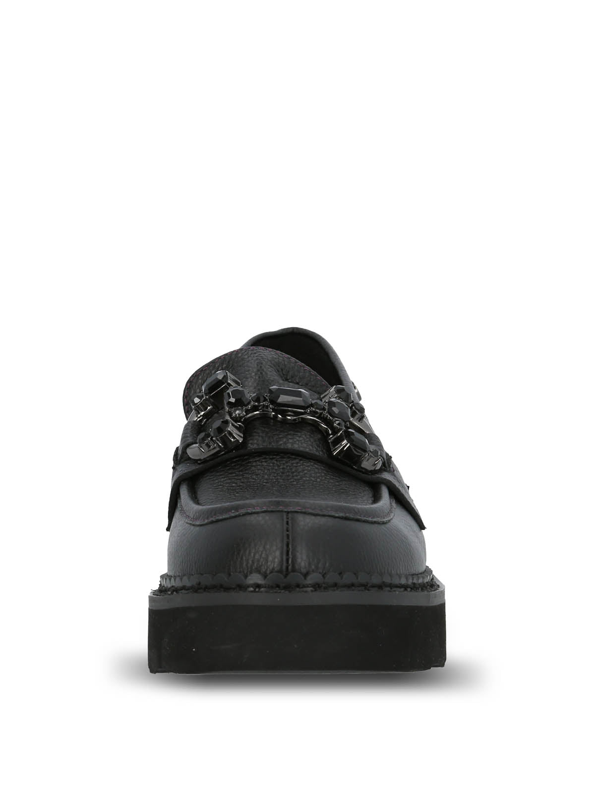 Mocasin Cuero Mujer Salone Negro Hush Puppies