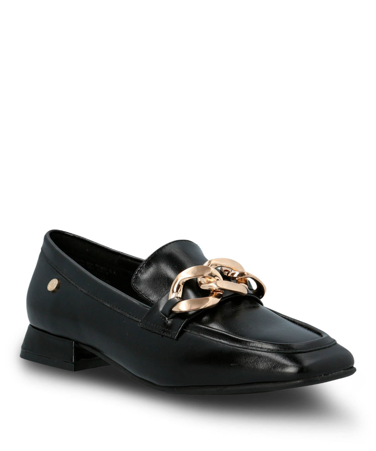 Mocasin Cuero Gween Negro Hush Puppies