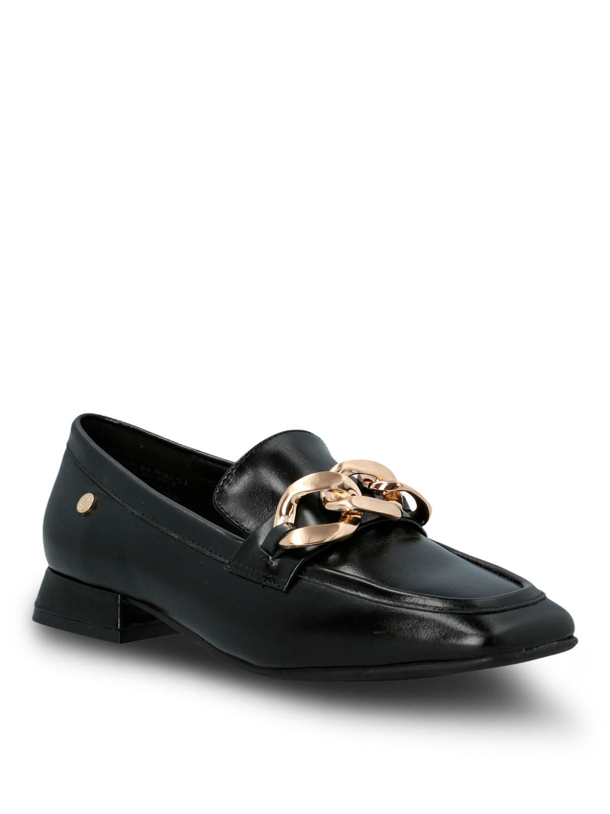 Mocasin Cuero Gween Negro Hush Puppies