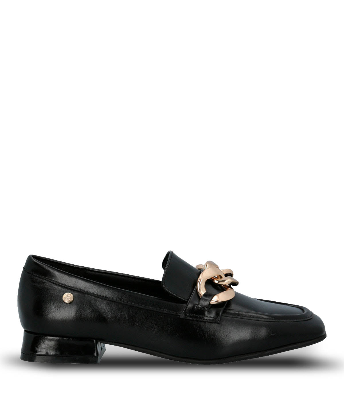 Mocasin Cuero Gween Negro Hush Puppies