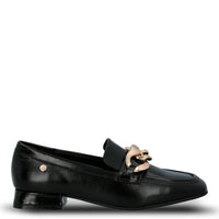 Mocasin Cuero Gween Negro Hush Puppies