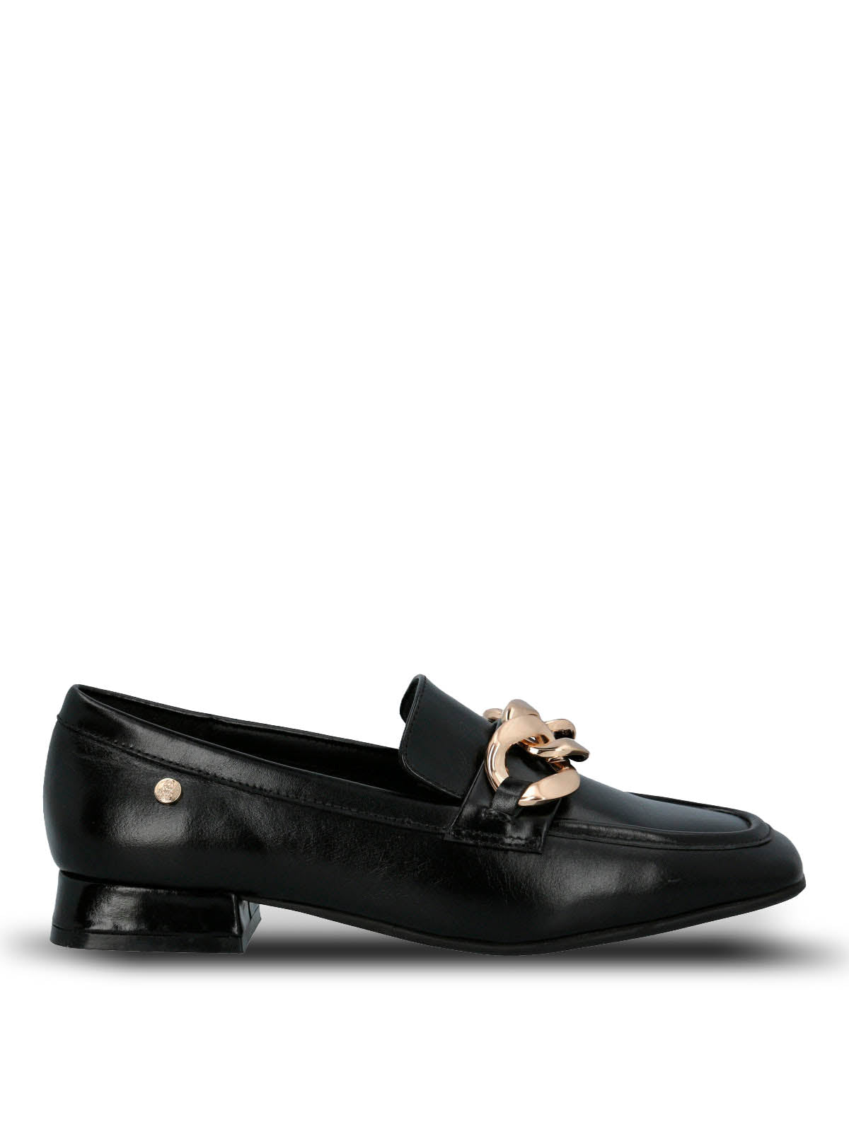 Mocasin Cuero Gween Negro Hush Puppies