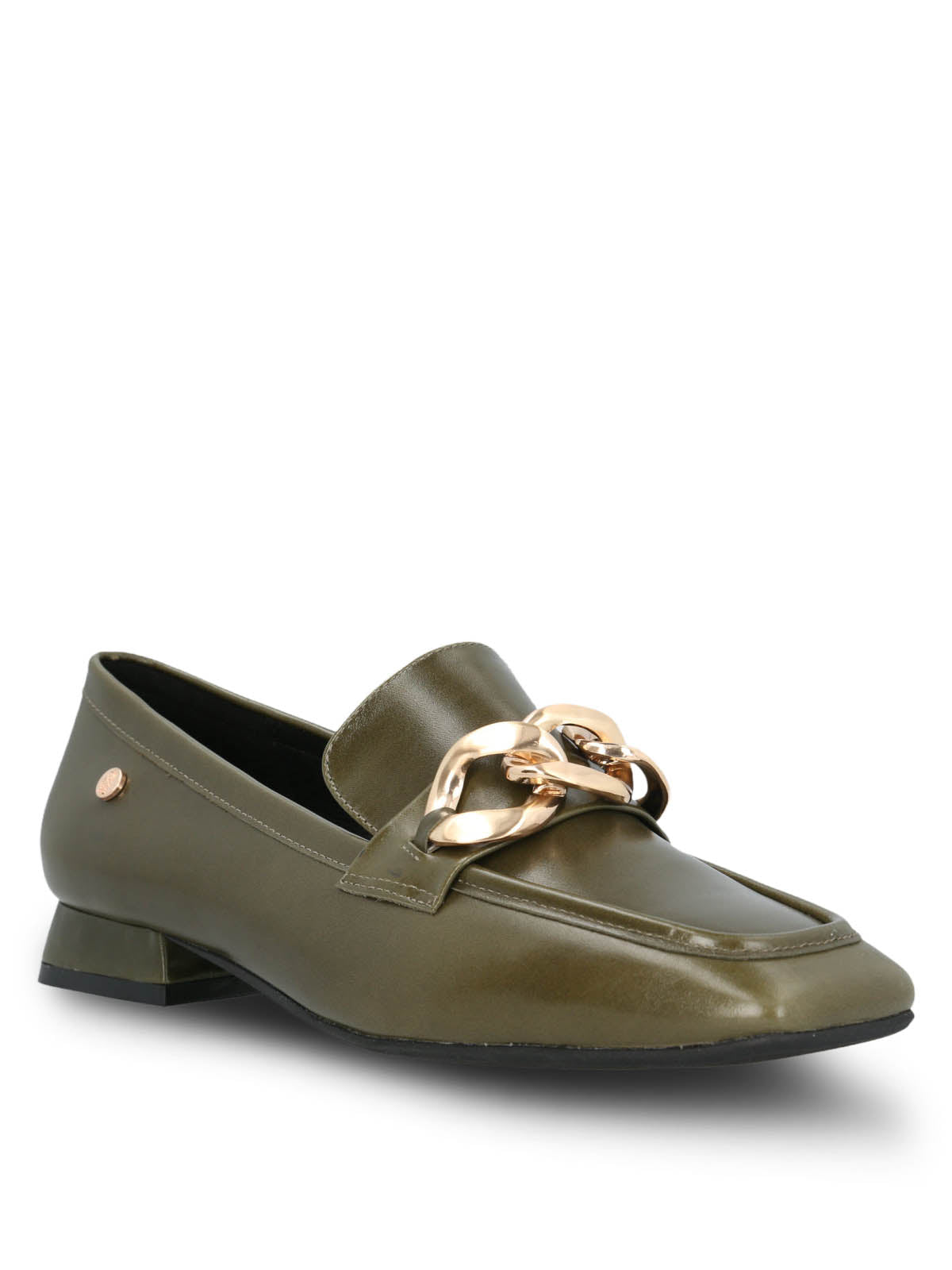Mocasin Cuero Gween Verde Hush Puppies