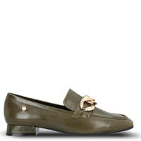 Mocasin Cuero Gween Verde Hush Puppies