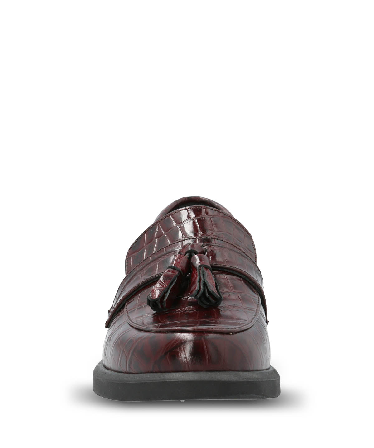 Mocasin Cuero Mujer Finn Burdeo Hush Puppies