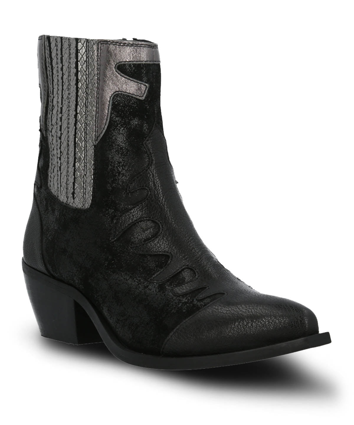 Botin Cuero Mujer Runn Negro Hush Puppies
