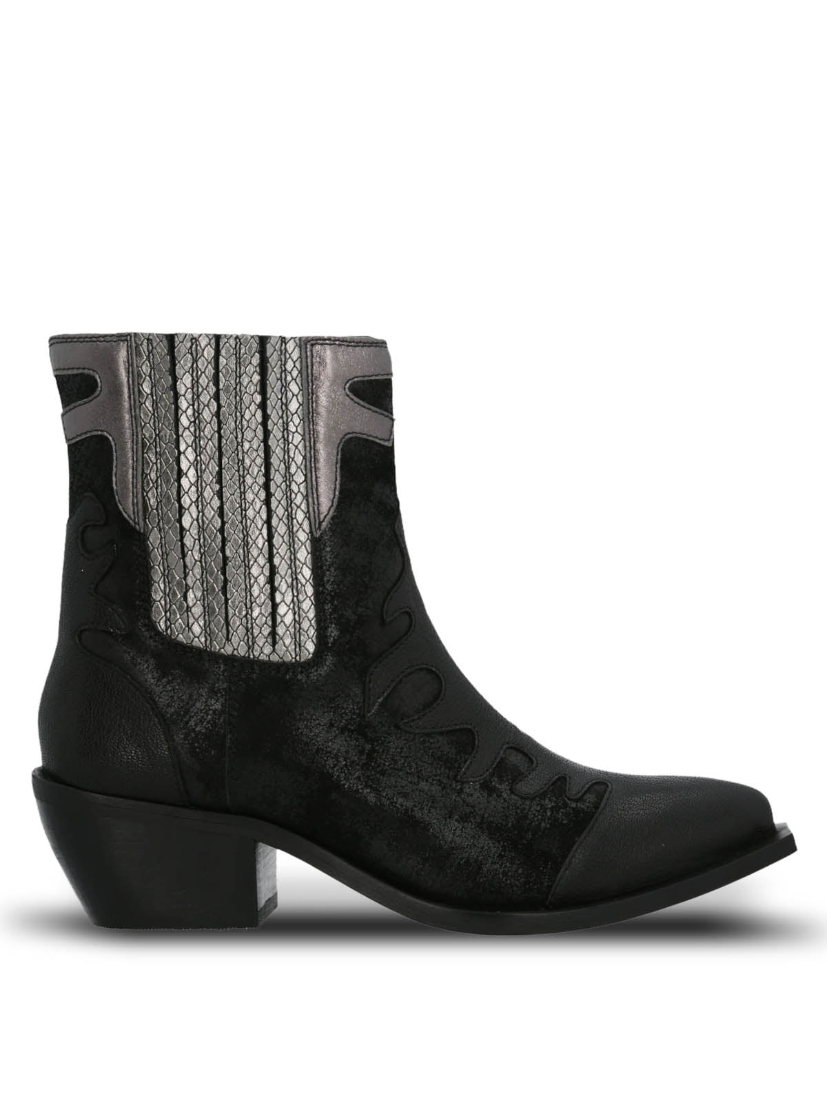 Botin Cuero Mujer Runn Negro Hush Puppies