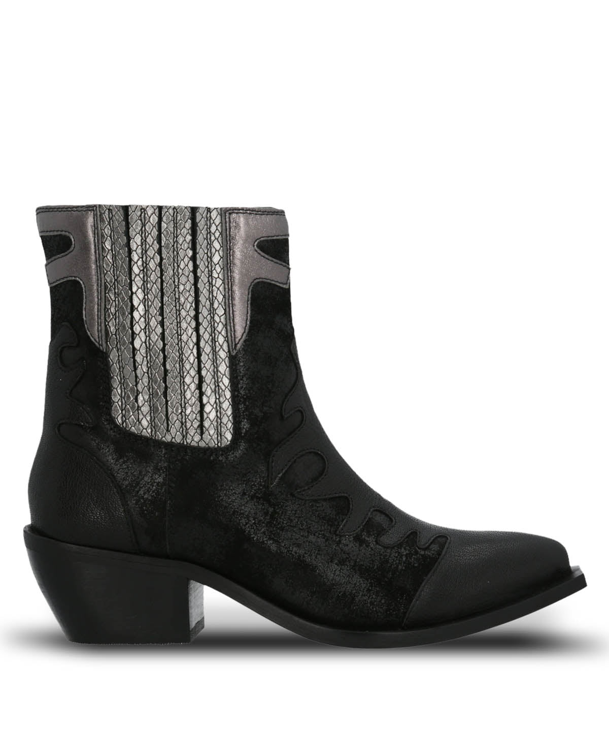 Botin Cuero Mujer Runn Negro Hush Puppies