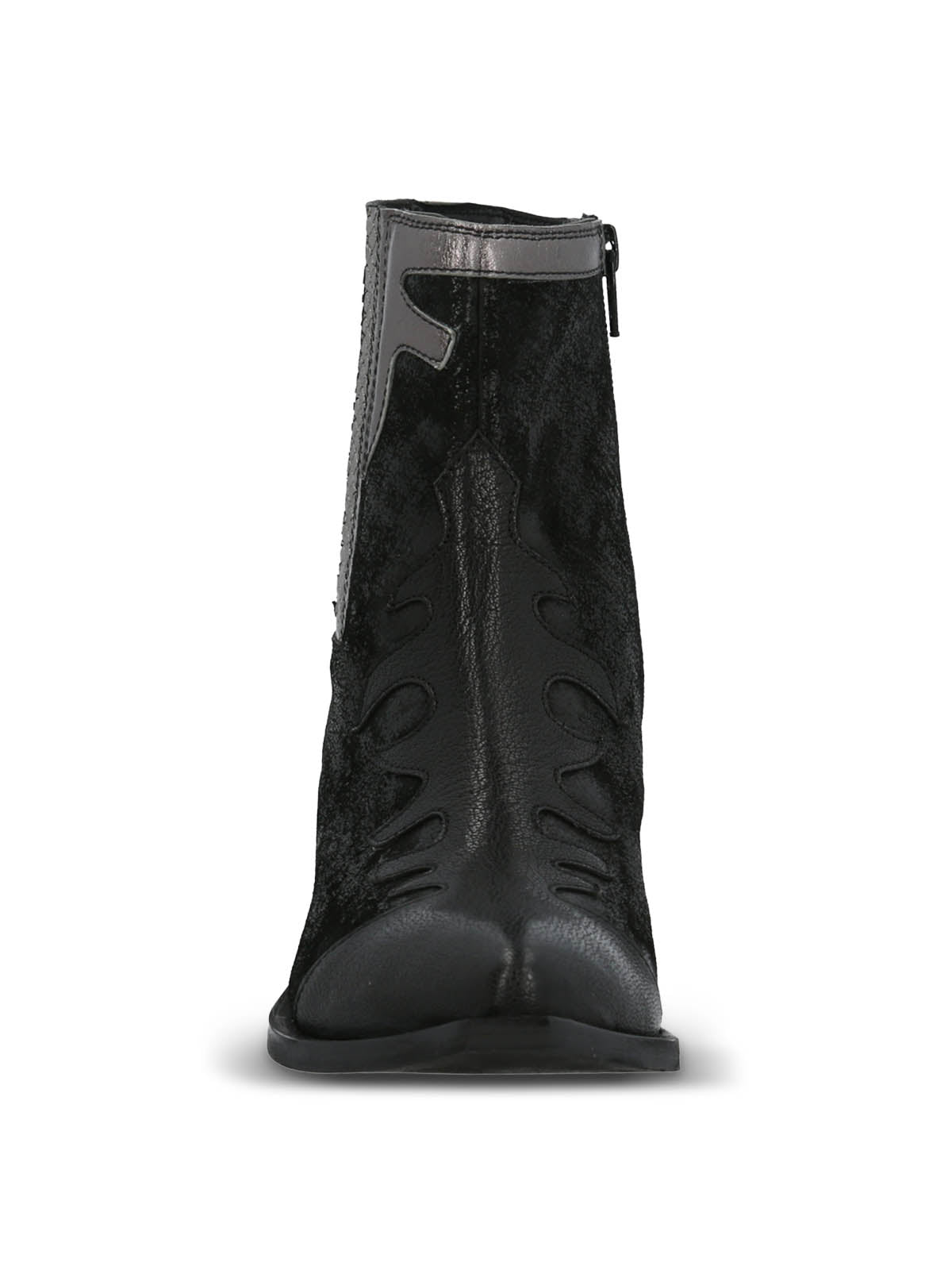 Botin Cuero Mujer Runn Negro Hush Puppies