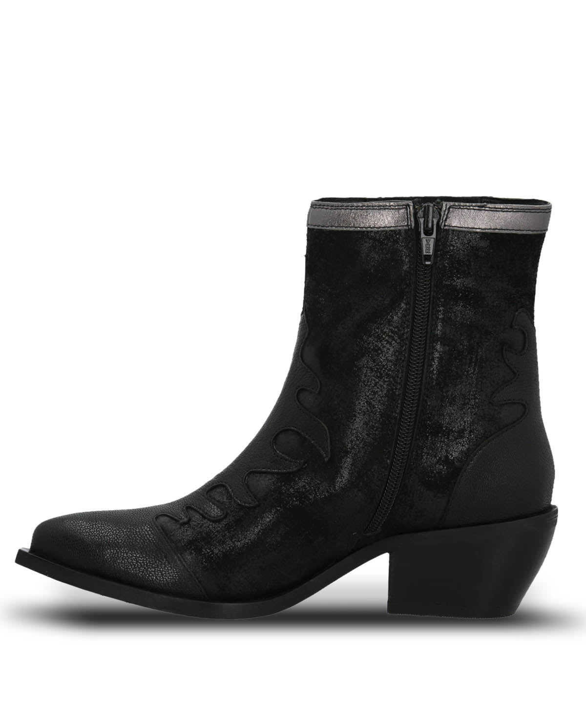 Botin Cuero Mujer Runn Negro Hush Puppies