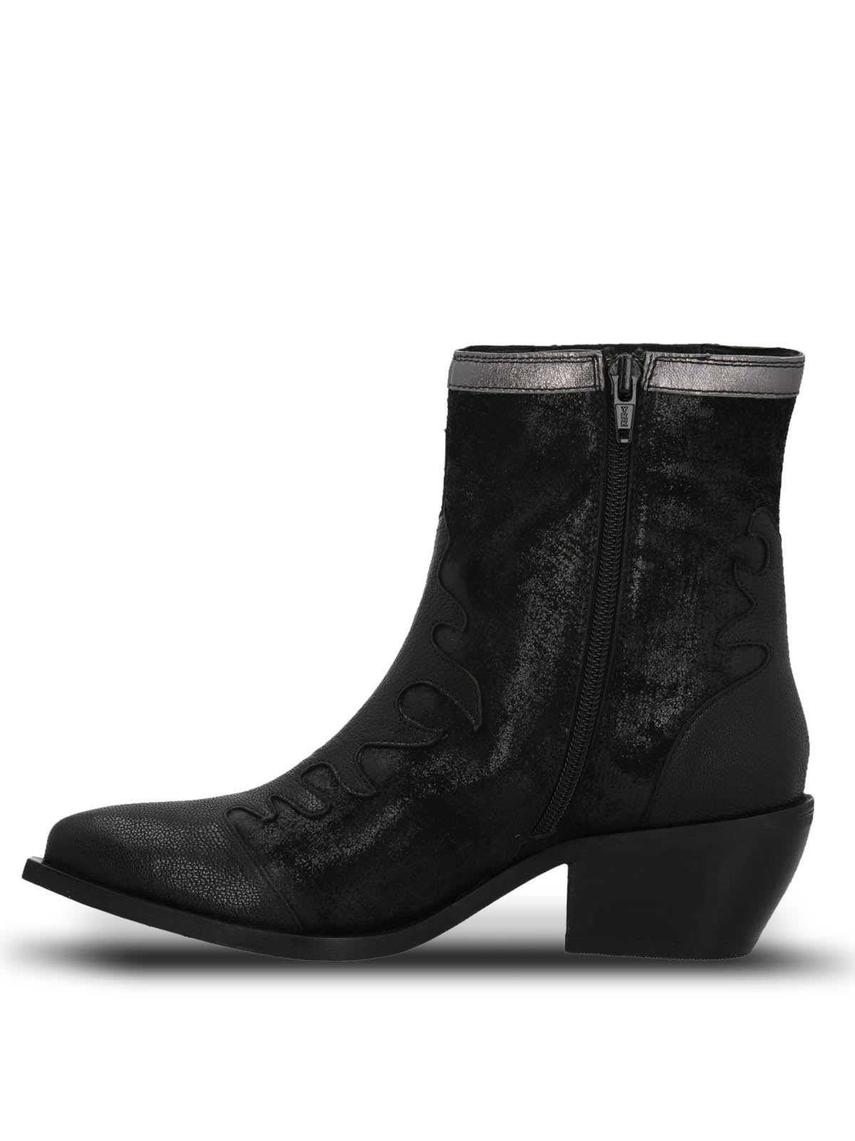Botin Cuero Mujer Runn Negro Hush Puppies