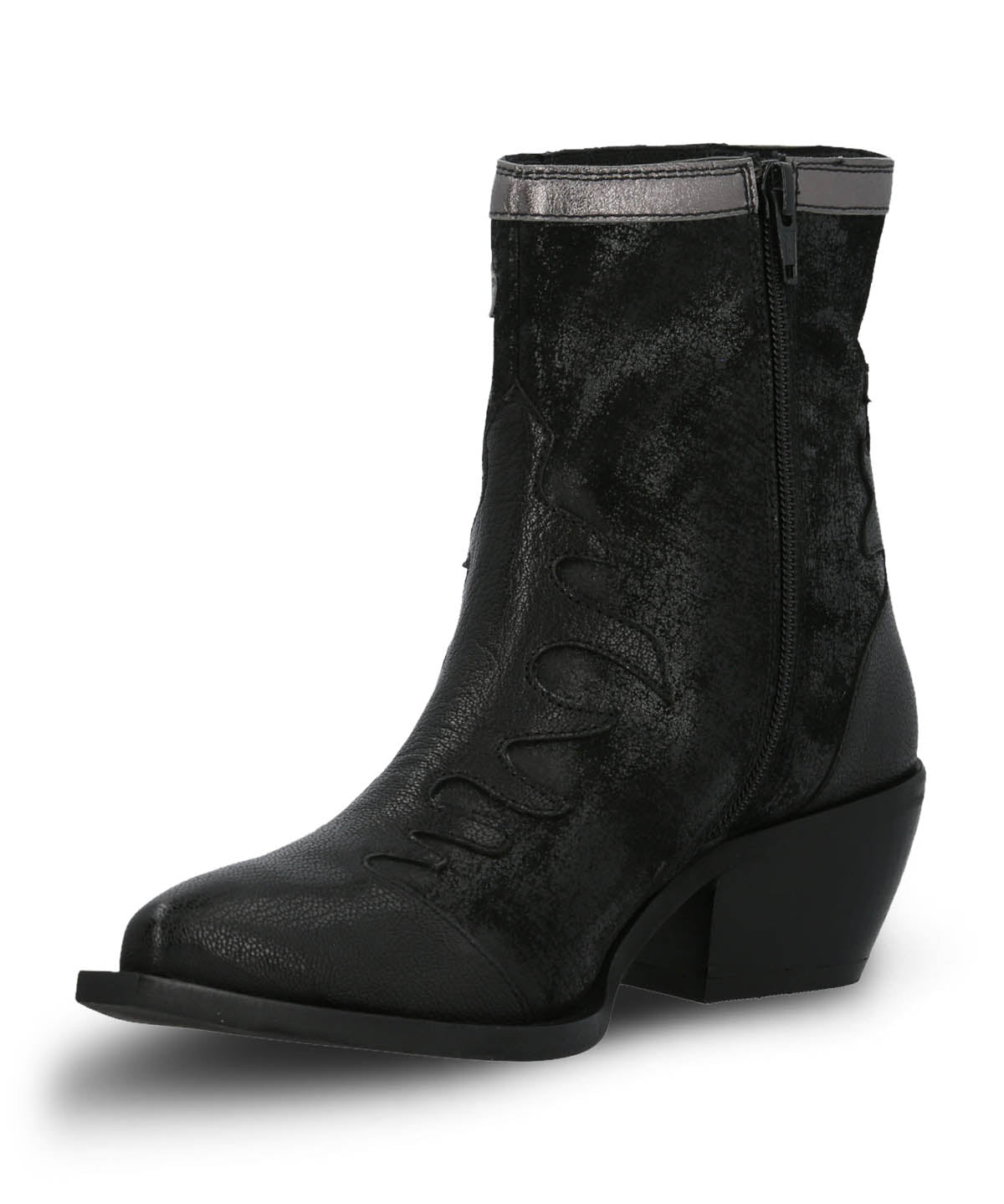Botin Cuero Mujer Runn Negro Hush Puppies