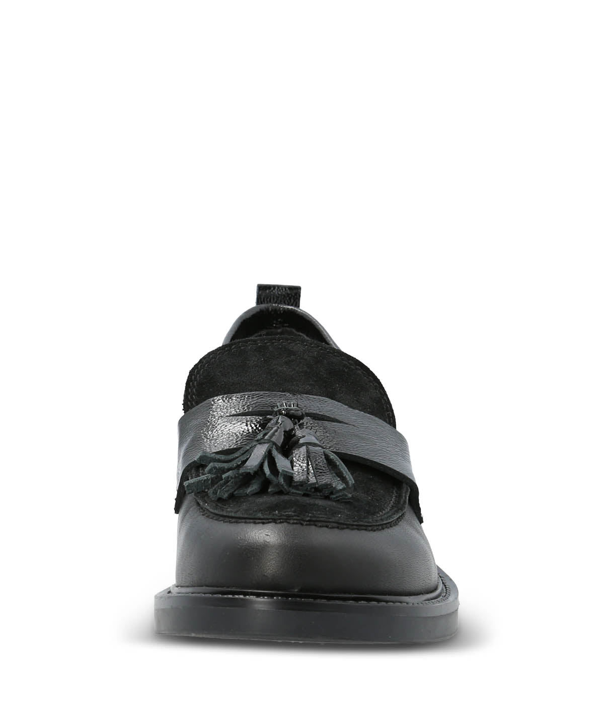 Mocasin Italiano Cuero Mujer Wyatt Negro Hush Puppies