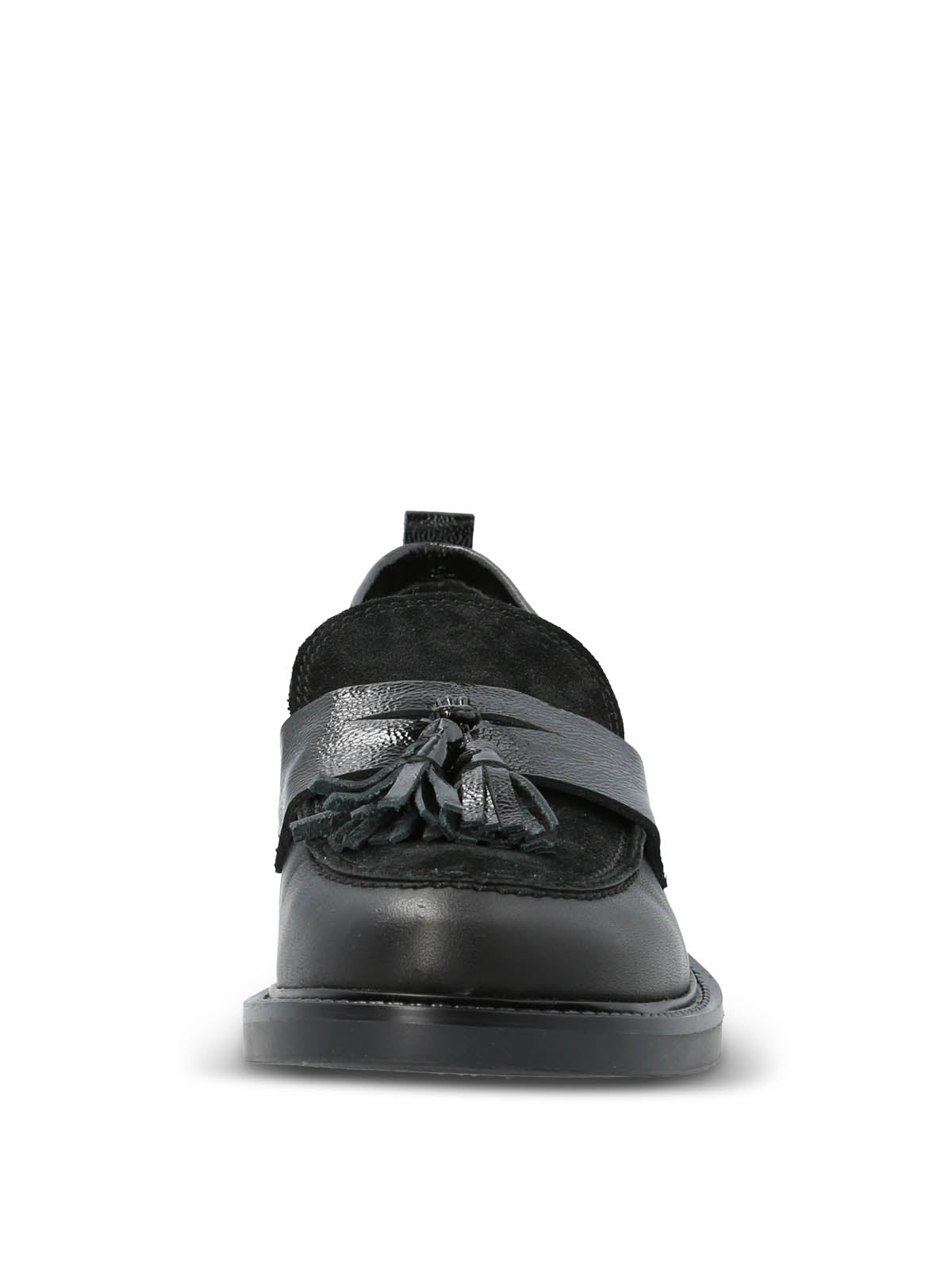 Mocasin Italiano Cuero Mujer Wyatt Negro Hush Puppies