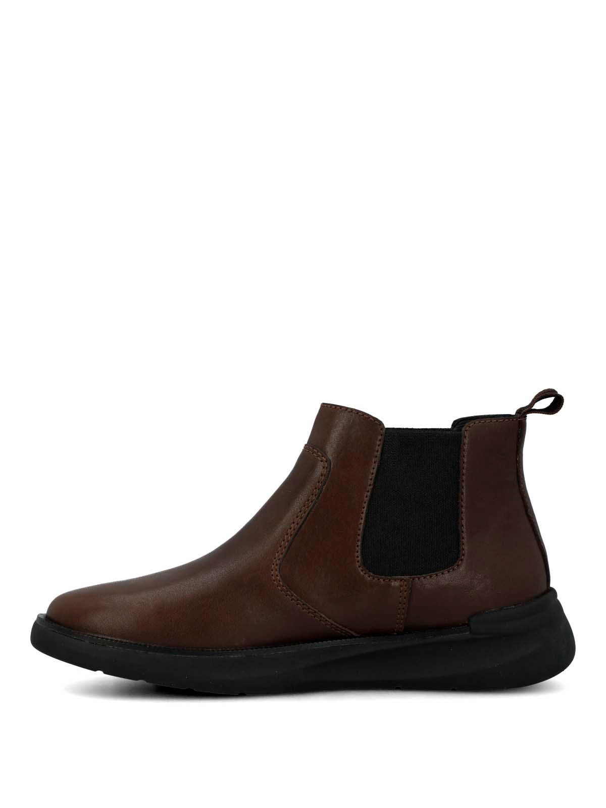 Botin Cuero Mujer Flora Café