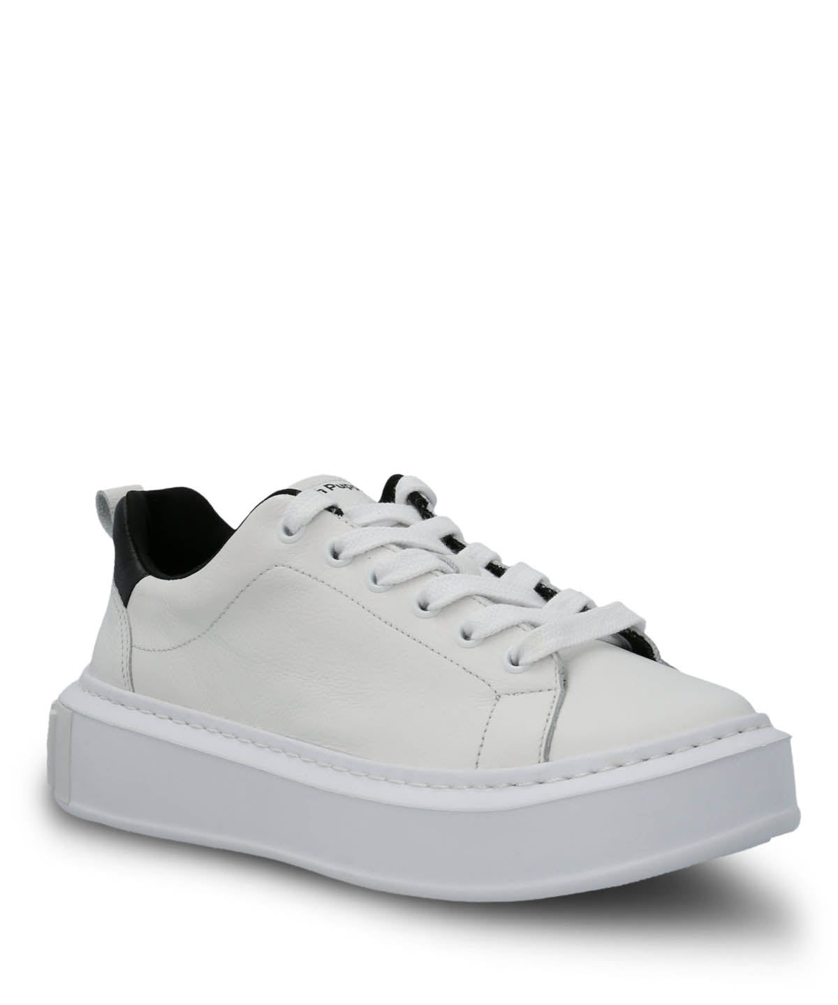 Zapatilla Cuero Mujer Badajoz Blanca
