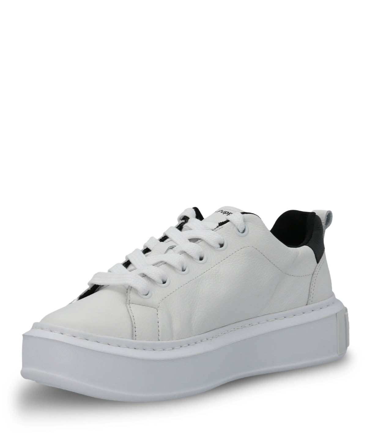 Zapatilla Cuero Mujer Badajoz Blanca