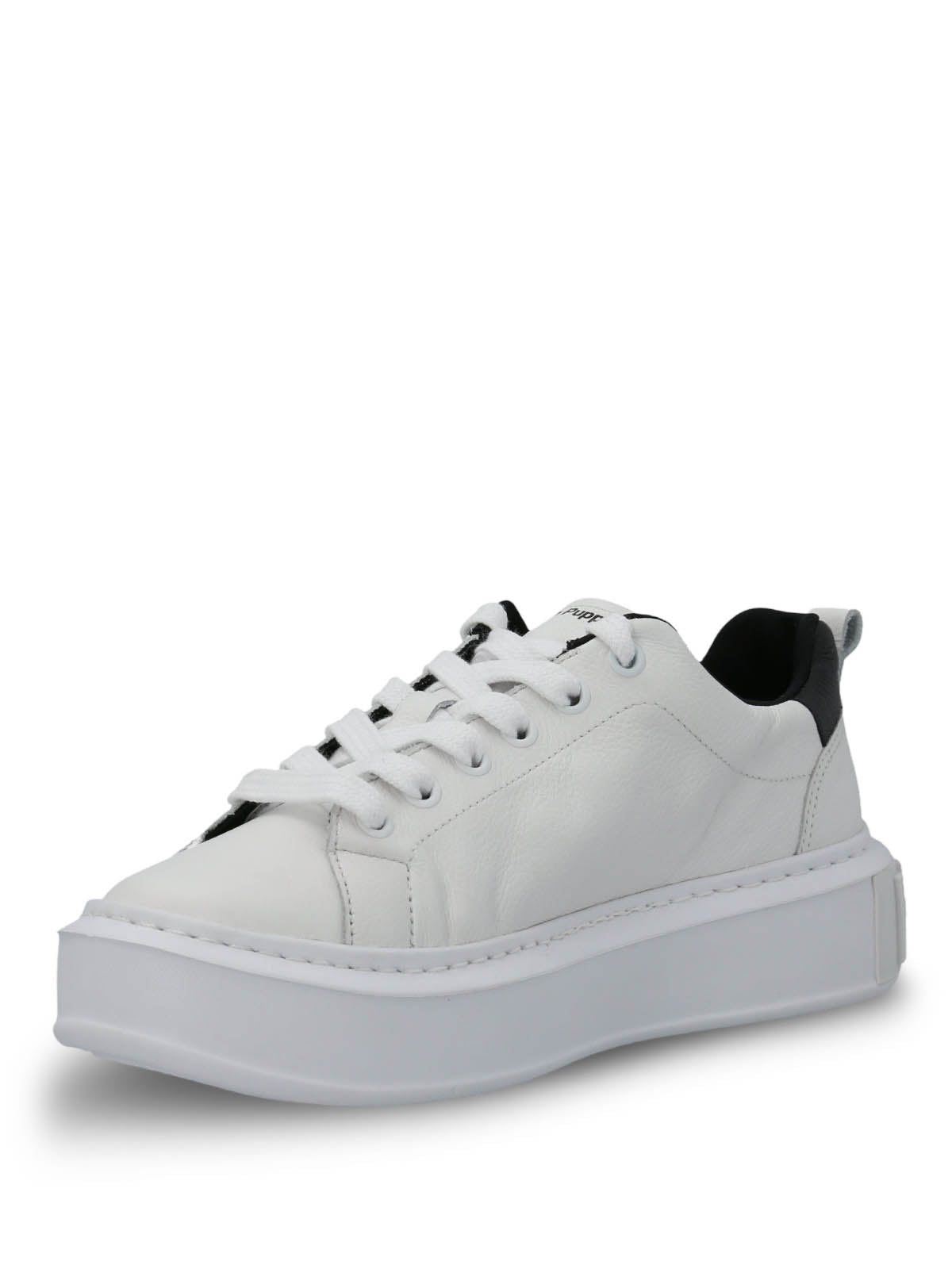 Zapatilla Cuero Mujer Badajoz Blanca